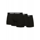 Men's boxers // Urban classics Organic Boxer Shorts 3-Pack black+black+black
