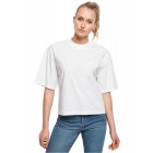Women´s T-shirt waist  // Urban classics  Ladies Organic Oversized Tee white